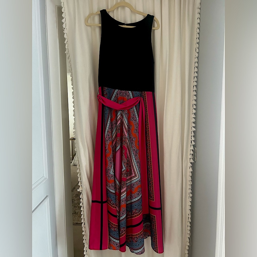 Eliza J maxi dress - ALTERED for petite length.  Measurements available.